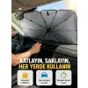Dayanıklı UPE Alaşımlı Şemsiye Tipi Araç Güneşliği - Kolay Katlanır Yeni Nesil