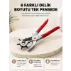 Delme Pensesi 6 Başlıklı Çok Amaçlı Paslanmaz Çelik Ergonomik