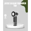 Dijital Ekranlı Şarjlı Mini Fan 100 Kademeli Hız Ayarı