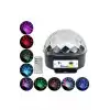 Disko Topu Renkli Işıklı Lazer Parti Bluetooth Bağlantılı Led Küre