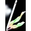 Dokunmatik Kalem Beyaz Şarjlı Yedek Uçlu Android ve İOS Uyumlu
