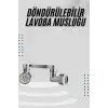 Dönebilen Musluk Başlığı Akrobat Mutfak Banyo Musluk Ucu Başlığı Oynar Başlıklı