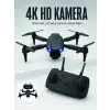 E99 Pro 4K HD Kameralı Katlanabilir Drone APP Kontrollü Uzaktan Kumandalı Mini Drone