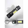 El Feneri Led USB Şarjlı Zoom Mini Led Işık Acil Durum Feneri