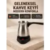 Elektrikli Türk Kahvesi Cezvesi 800W Kablosuz Döner Tabanlı