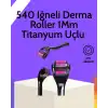 Evde Güvenli Kullanım İçin Titanyum Derma Roller – Siyah Saplı
