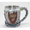 Game Of Thrones Tasarımlı 3d Çelik Kupa Bardak Alk4369