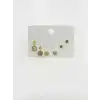 Geometrik Şekil Altılı Küpe