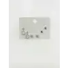 Geometrik Şekil Altılı Küpe