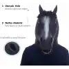 Gerçekçi At Kafası Maskesi Siyah Renk