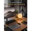 Gerçekçi Ay Dokulu Dekoratif Gece Lambası USB Şarjlı Ay Işığı