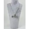 Göktürk Figürlü Çelik Erkek Kolye