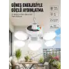 Güneş Enerjili Katlanabilir 5 Kanatlı Solar Bahçe Lambası