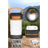 Güneş Enerjili Led Lamba Kamp Lambası Katlanabilir Lamba USB Şarjlı
