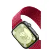 Huawei Fit 4 Hasırlı Cırtcırtlı Kordon (saat Değildir) - Kırmızı