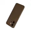 Huawei Honor 600 Auto Focus Karbon Kapak - Kahverengi