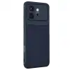 Huawei Honor 600 Auto Focus Karbon Kapak - Lacivert