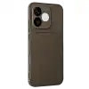 Huawei Honor 600 Lite Auto Focus Karbon Kapak - Kahverengi