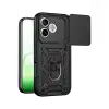 Huawei Honor 600 Lite Pars Lens Yüzüklü Silikon - Siyah
