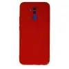 Huawei Mate 20 Lite Kılıf Nano İçi Kadife Silikon - Kırmızı