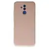 Huawei Mate 20 Lite Kılıf Nano İçi Kadife Silikon - Pudra