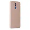 Huawei Mate 20 Lite Kılıf Nano İçi Kadife Silikon - Pudra