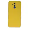 Huawei Mate 20 Lite Kılıf Nano İçi Kadife Silikon - Sarı