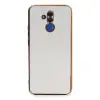 Huawei Mate 20 Lite Kılıf Volet Silikon - Beyaz