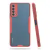 Huawei P Smart 2021 Kılıf Platin Silikon - Pembe