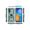 Huawei P Smart 2021 Kılıf Sofya Yüzüklü Silikon Kapak - Yeşil