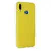 Huawei P20 Lite Kılıf Nano İçi Kadife Silikon - Sarı