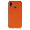 Huawei P20 Lite Kılıf Nano İçi Kadife Silikon - Turuncu