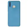 Huawei P30 Lite Kılıf Nano İçi Kadife Silikon - Mavi