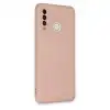Huawei P30 Lite Kılıf Nano İçi Kadife Silikon - Pudra