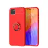 Huawei Y5p Kılıf Range Yüzüklü Silikon - Kırmızı