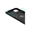 Huawei Y5p Kılıf Range Yüzüklü Silikon - Siyah-mavi