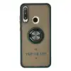 Huawei Y6p Kılıf Montreal Yüzüklü Silikon Kapak - Yeşil