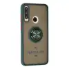 Huawei Y6p Kılıf Montreal Yüzüklü Silikon Kapak - Yeşil