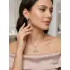 İncidetaylı Çiçek Tasarımlı Set