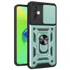 İnfinix Hot 30 4g Kılıf Pars Lens Yüzüklü Silikon - Yeşil