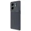 İnfinix Smart 9 Kılıf Auto Focus Karbon Kapak - Lacivert
