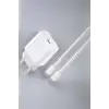 İOS Uyumlu Type-C Girişli Hızlı Şarj 15/15 Pro Max Adaptör ve Kablosu