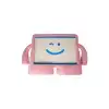 İpad 10.2 (7.nesil) Kılıf Karakter Tablet Silikon - Açık Pembe
