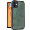 İphone 11 Kılıf Aras Deri Kapak - Koyu Yeşil