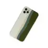 İphone 11 Pro Kılıf Ebruli Lansman Silikon - Beyaz-yeşil