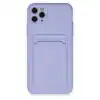 İphone 11 Pro Max Kılıf Kelvin Kartvizitli Silikon - Lila