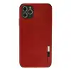 İphone 11 Pro Max Kılıf Loop Deri Silikon - Kırmızı