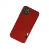 İphone 11 Pro Max Kılıf Loop Deri Silikon - Kırmızı
