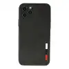 İphone 11 Pro Max Kılıf Loop Deri Silikon - Siyah