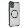 İphone 11 Pro Max Kılıf Prag Magneticsafe Kapak - Koyu Yeşil